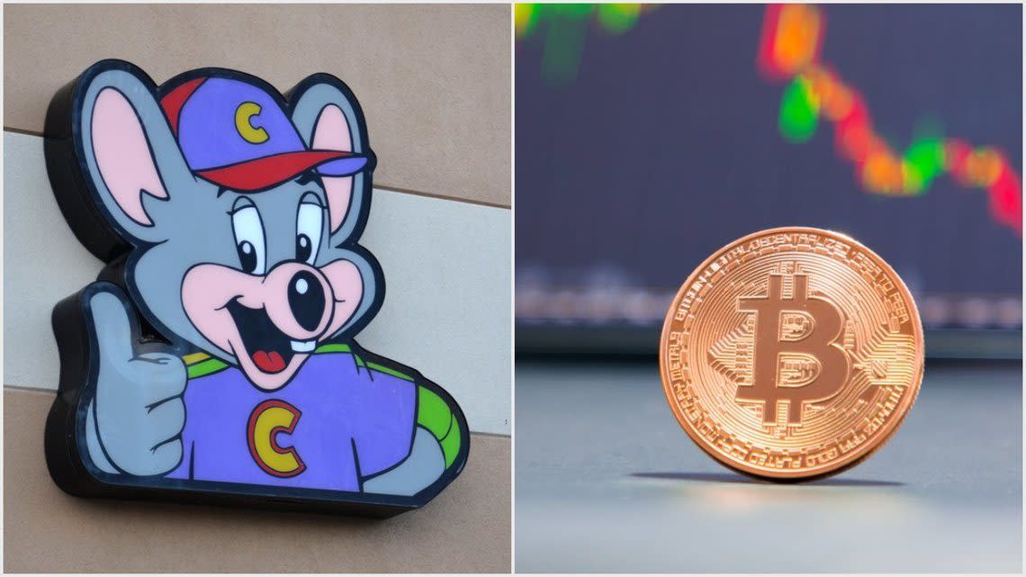 chuck e cheese bitcoins