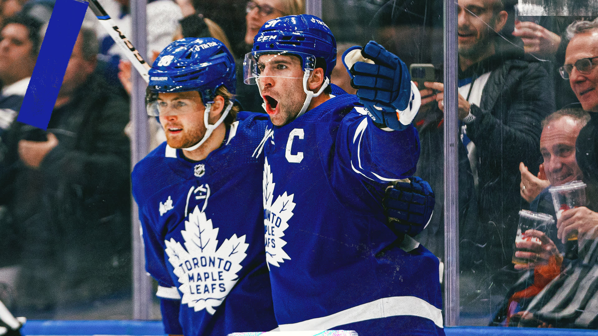 The jersey of John Tavares of the Toronto Maple Leafs, hangs in the News  Photo - Getty Images