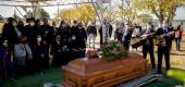 Mariachi musicians play during the funeral of Rudy Cruz Sr. in El Paso, Texas. (Reuters)