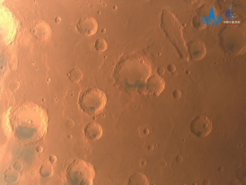 A espaçonave chinesa recebeu imagens completas de Marte