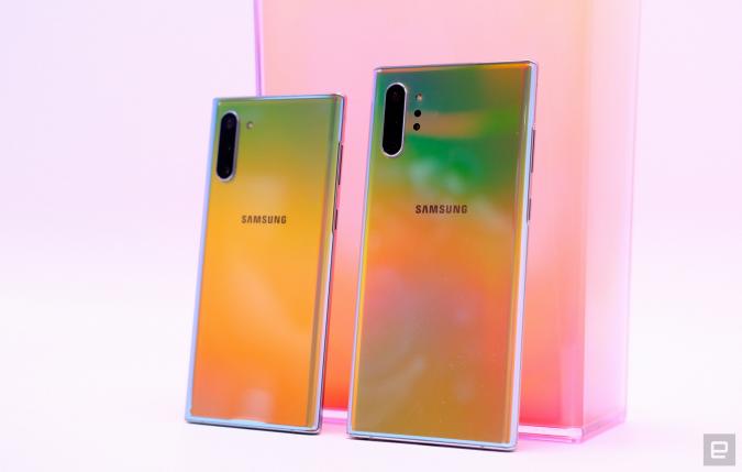 Samsung S Galaxy Note 10 Has A Huge 6 8 Inch Screen Optional 5g Engadget