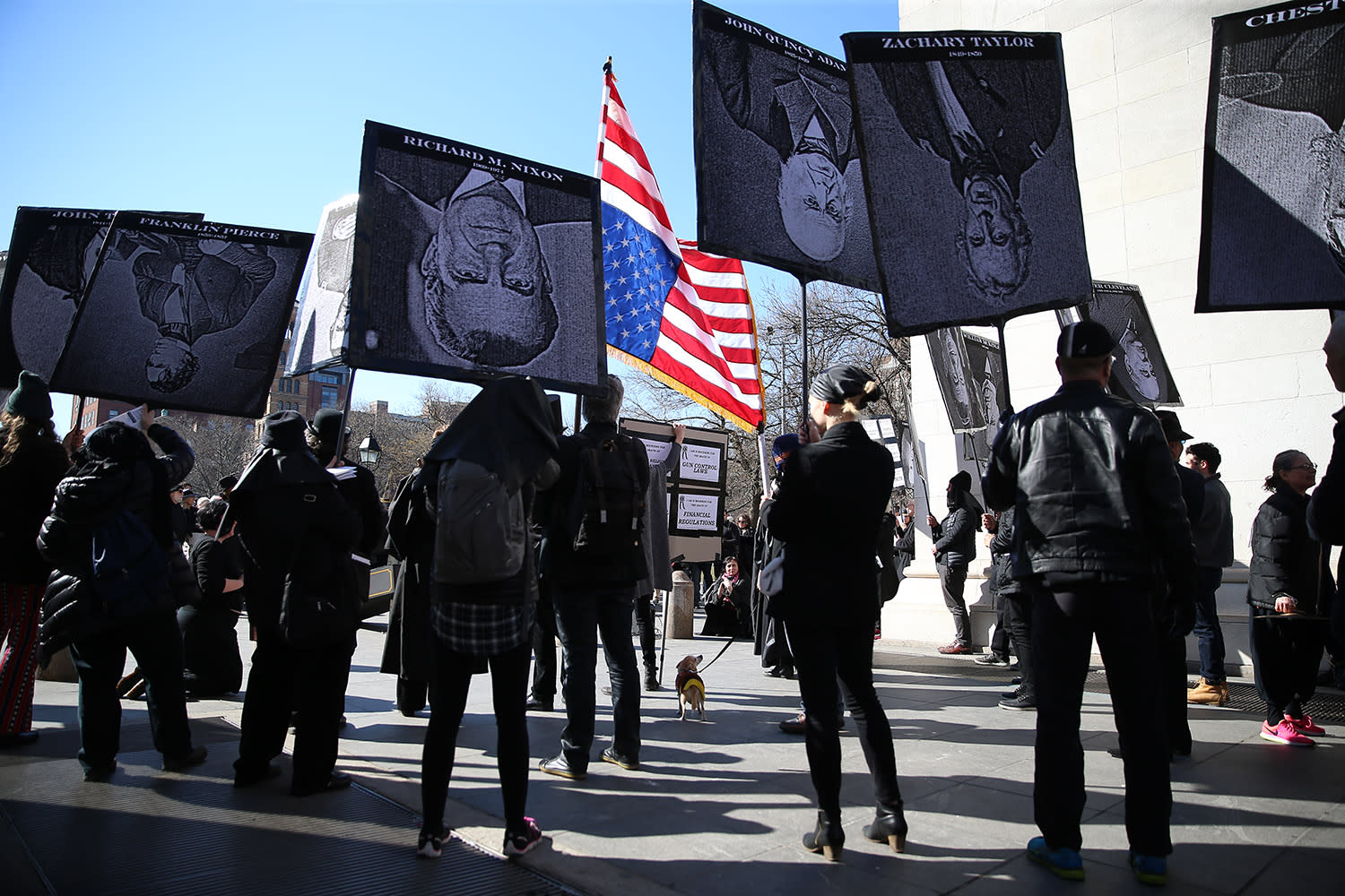 Mourning the presidency: A mock funeral for Presidents’ Day