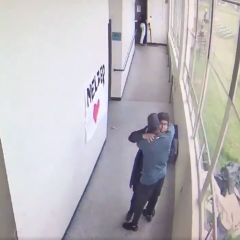 Powerful Video Shows School Coach Comforting Would-Be Gunman