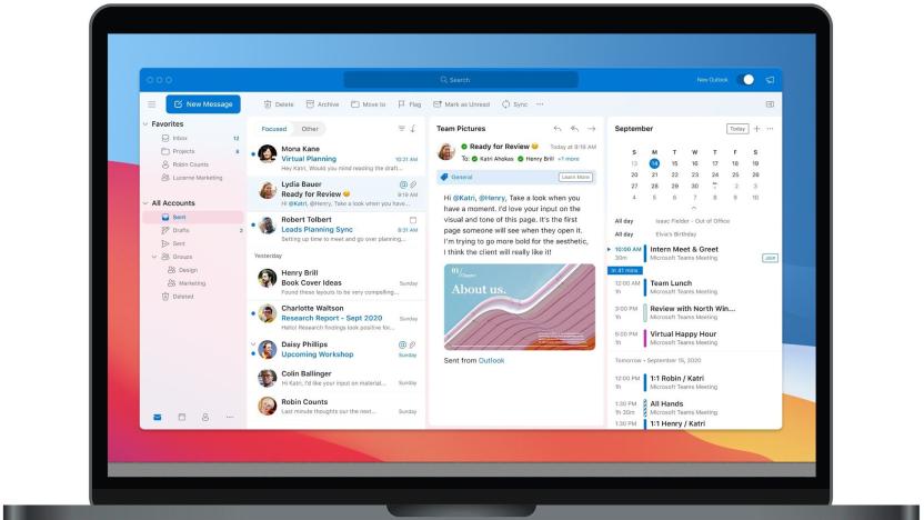 Redesigned Outlook for macOS
