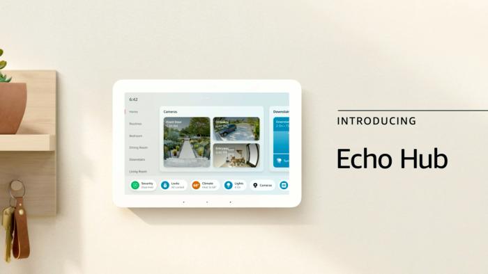 Priced at $180, Amazon's Echo Hub is a new smart home control center designed to make it easier to manage all the devices in your house. 