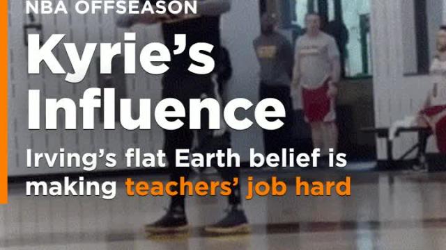 Kyrie Irving's flat Earth belief is making a middle school teacher's job difficult