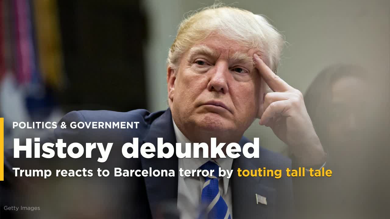 Trump's “Pigs Blood” Response to Barcelona Terror Attack Is Fake