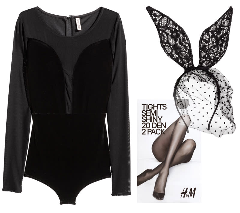 h&m skeleton bodysuit