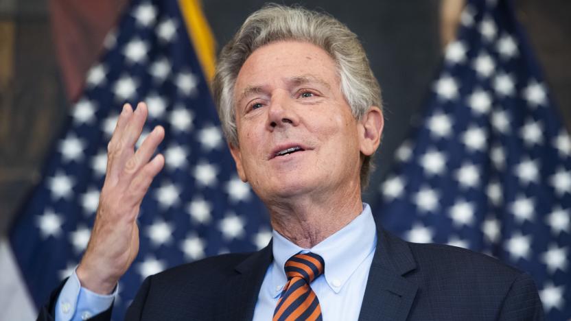 UNITED STATES - SEPTEMBER 17: Rep. Frank Pallone, D-N.J., conducts a news conference in the Capitols Rayburn Room to call for covid-19 testing and tracing funds that are included in the Heroes Act on Thursday, September 17, 2020. (Photo By Tom Williams/CQ-Roll Call, Inc via Getty Images)