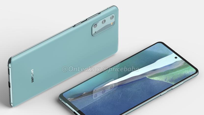 Samsung Galaxy S20 Fan Edition render based on leaks