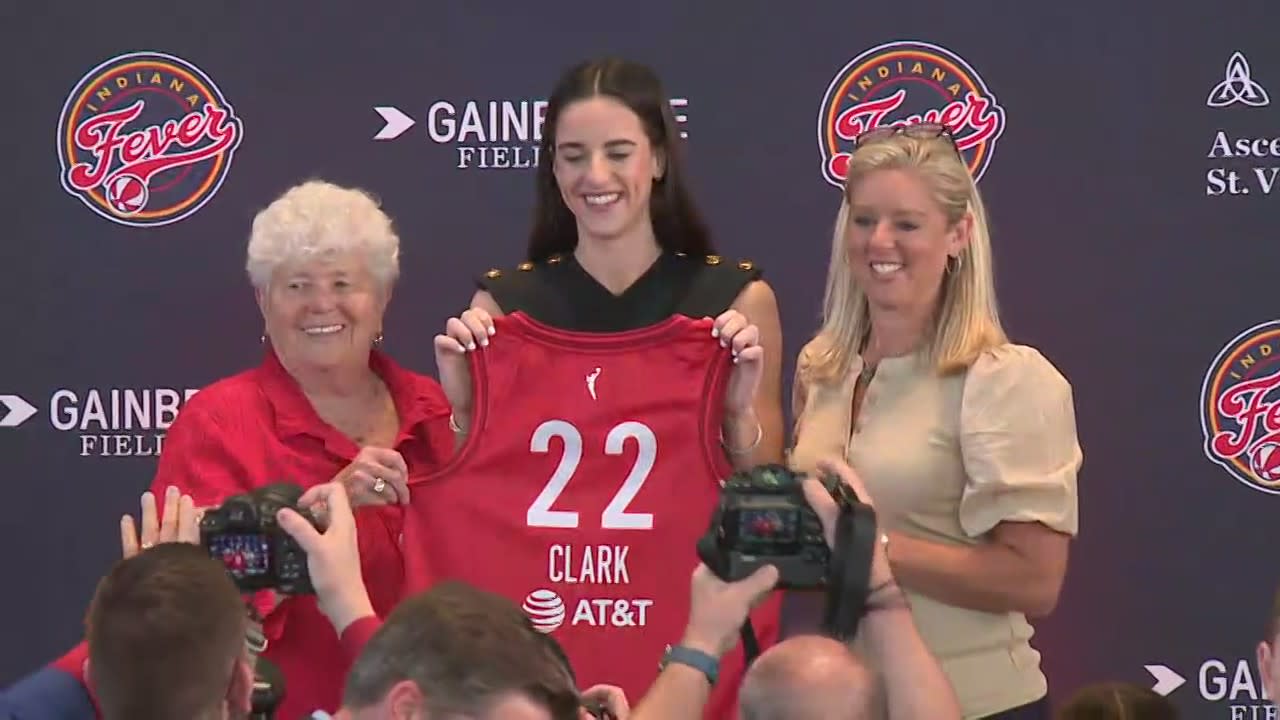 Indiana Fever introduce college sensation Caitlin Clark