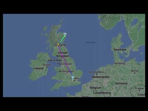 Flight Carrying Royals to Scotland Tracked by Thousands