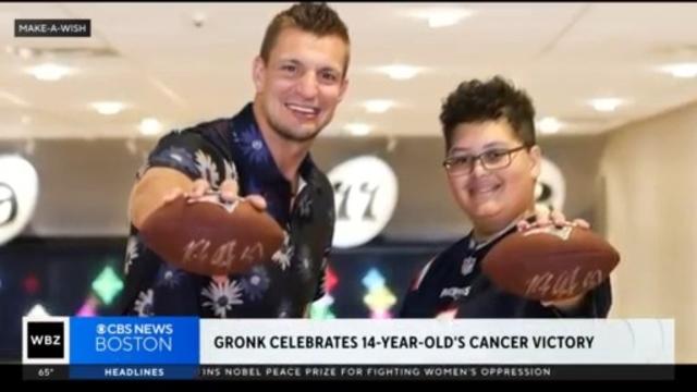 Rob Gronkowski grants Make a Wish