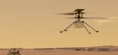 This illustration made available by NASA depicts the Ingenuity helicopter on Mars. (NASA/JPL-Caltech via AP)