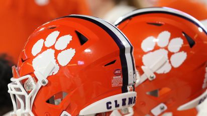 Getty Images - CLEMSON, SC - NOVEMBER 18: Clemson helmets during a college football game between the North Carolina Tar Heels and the Clemson Tigers on November 18, 2023 at Clemson Memorial Stadium in Clemson, S.C.  (Photo by John Byrum/Icon Sportswire via Getty Images)