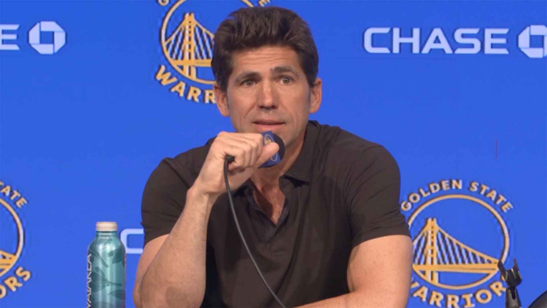 Kevin Durant calls Bob Myers from Monaco on stepping down as Warriors GM