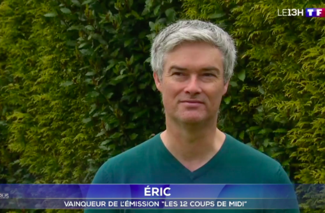 Les 12 coups de midi : Eric dans le 13H de TF1 ! (VIDEO)