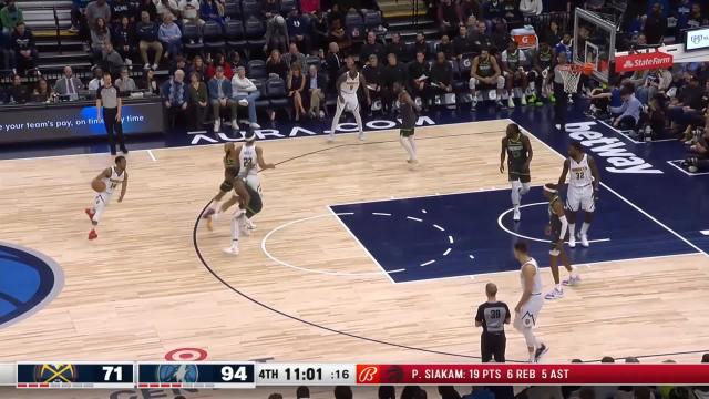 Ish Smith with an assist vs the Minnesota Timberwolves