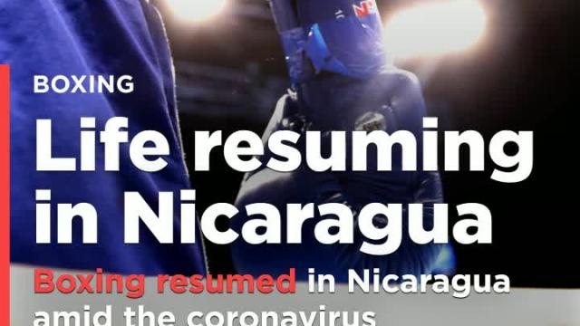 Boxing resumed in Nicaragua amid the coronavirus pandemic