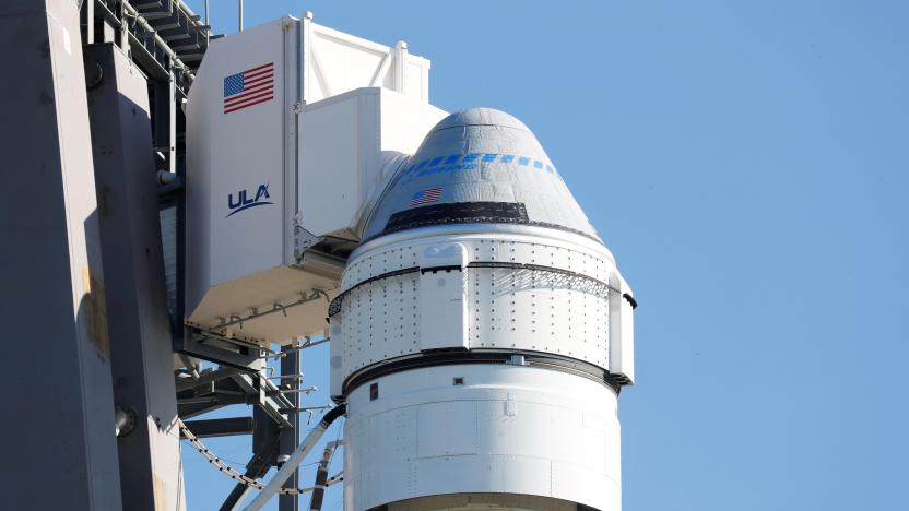 The Atlas V rocket carrying Boeing's CST-100 Starliner capsule is seen after the launch to the International Space Station was delayed for a do-over test flight in Cape Canaveral, Florida, U.S. July 30, 2021. REUTERS/Joe Skipper