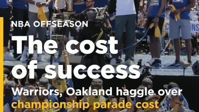 The Warriors and the city of Oakland are haggling over championship parade costs