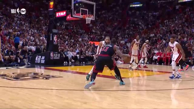 DeMar DeRozan with a dunk vs the Miami Heat