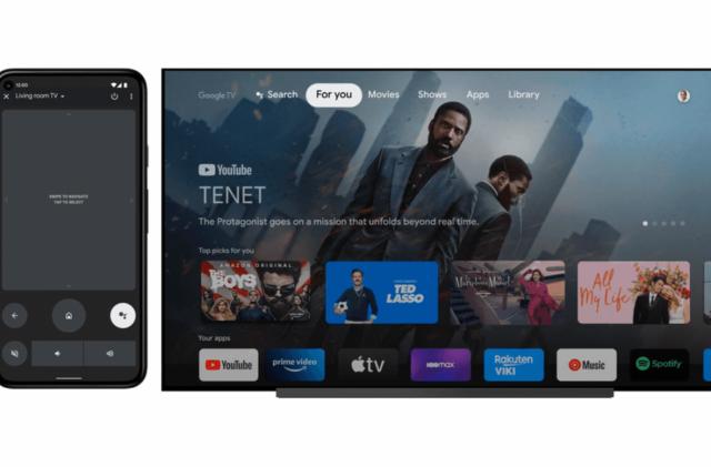 Android remote control for Google TV