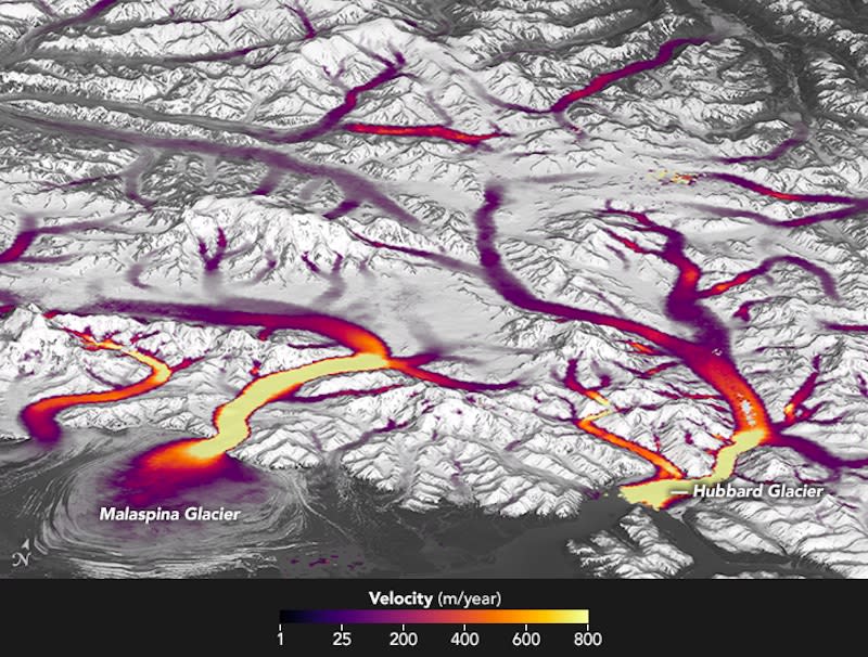 Ice Watch: Satellites Reveal How Glaciers Creep and Crawl