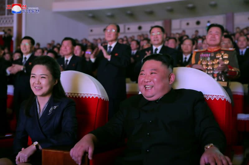 North Korea’s wife Kim makes her first public appearance in a year