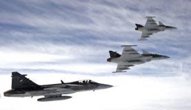 As Forças Armadas brasileiras compram o novo caça sueco Gripen (Saab Group / Divulgação)