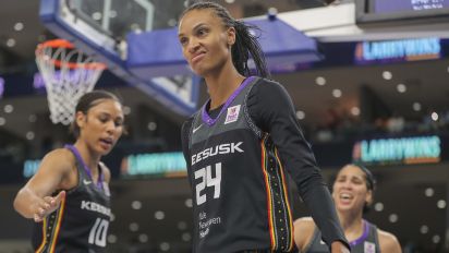 Getty Images - CHICAGO, IL - MAY 25: DeWanna Bonner #24 of the Connecticut Sun reacts after making a basket and being fouled during he second half of a WNBA game against the Chicago Sky on May 25, 2024 at Wintrust Arena on  in Chicago, Illinois. (Photo by Melissa Tamez/Icon Sportswire via Getty Images)