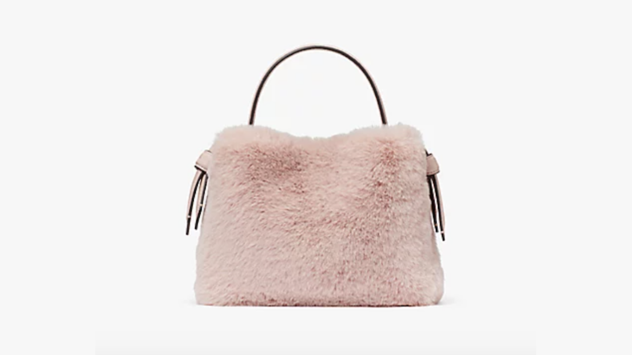 Knott Faux Fur Mini Crossbody Tote