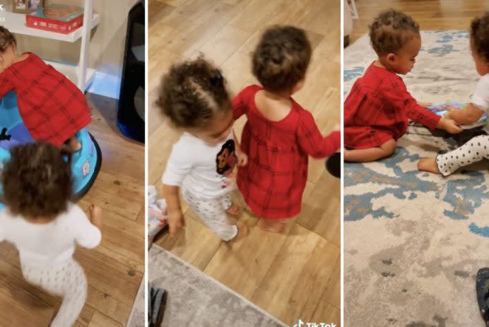 Mom’s TikTok hilariously captures the chaotic ups and downs of raising twin...