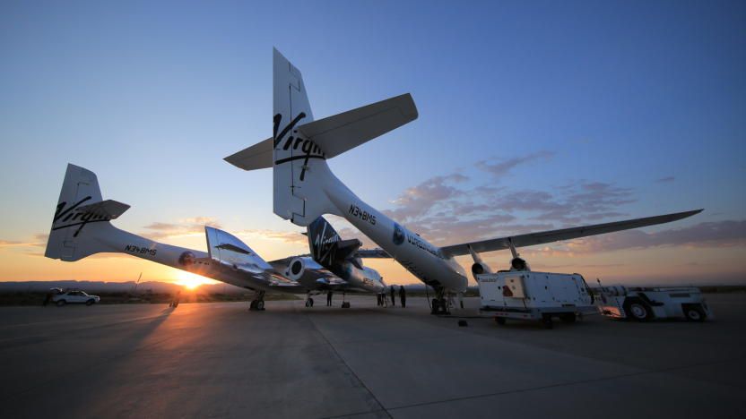 Virgin Galactic rocket-powered Unity test flight Spaceport America