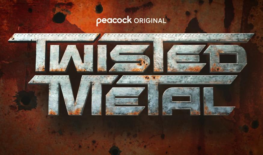 A logo advertises a forthcoming 'Twisted Metal' show on Peacock.