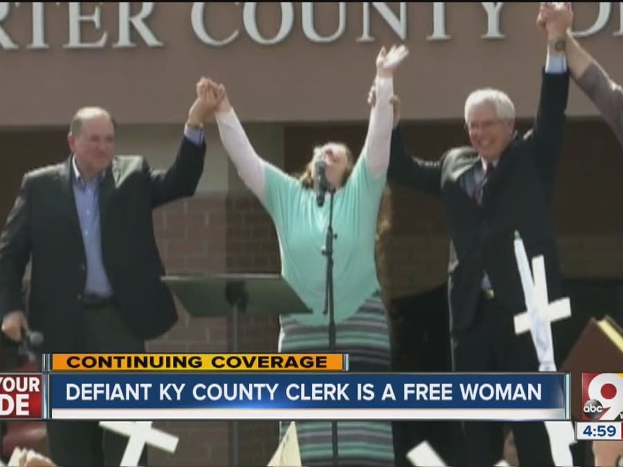 Kentucky Clerk Who Fought Gay Marriage Released From Jail [video]