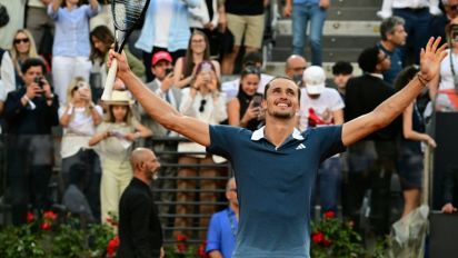 
Zverev beats Jarry to claim second Rome Open title