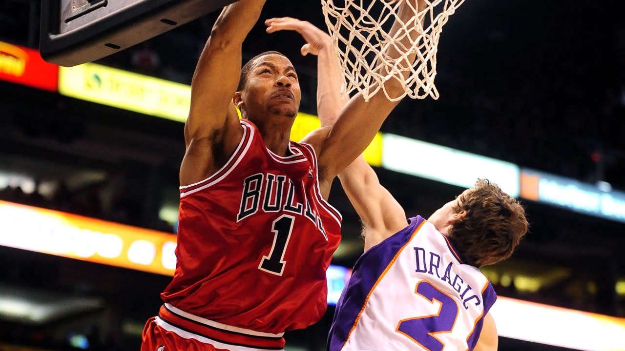 Bulls in Phoenix on 14-year anniversary of Derrick Rose dunk on Goran Dragić