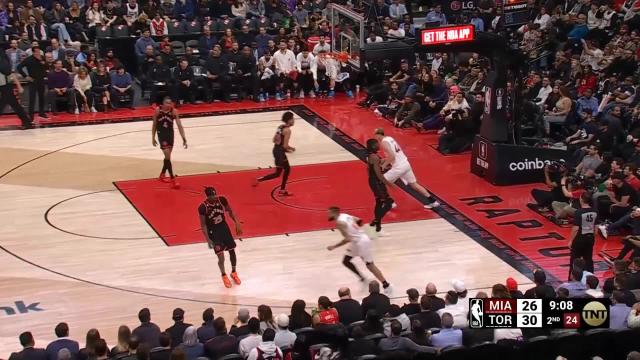 Cody Zeller with a dunk vs the Toronto Raptors