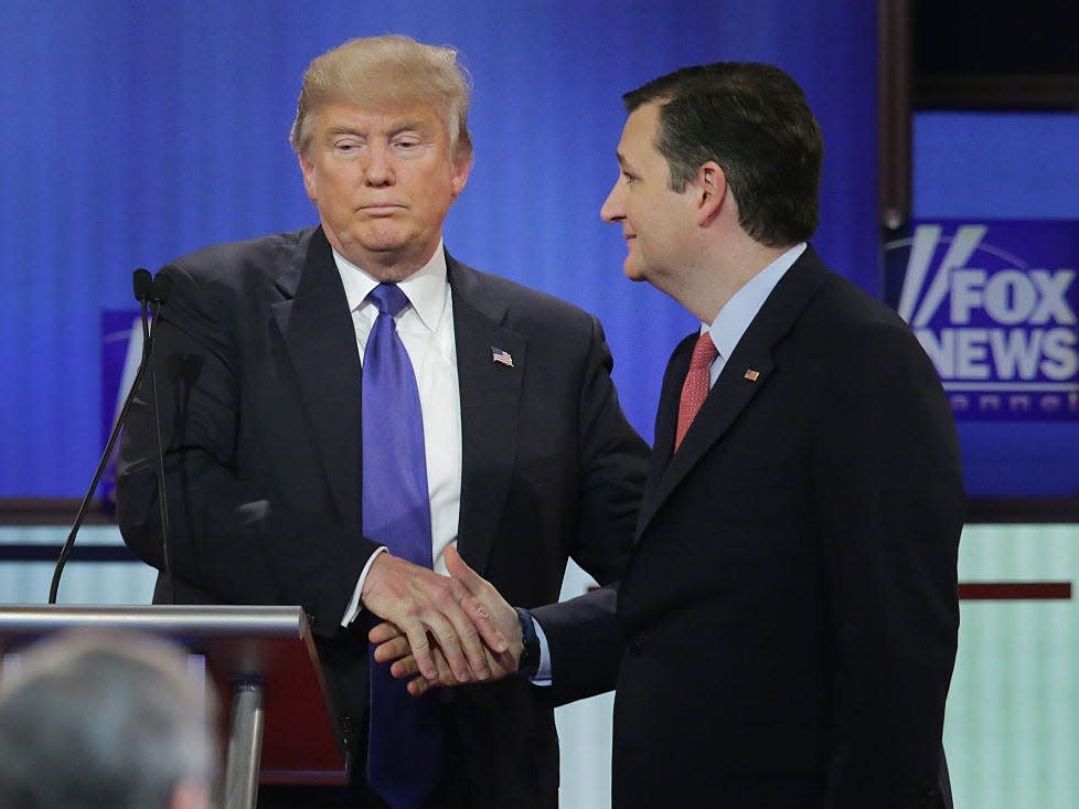 Trump apologized to Ted Cruz for calling his wife ugly and claiming his father p..