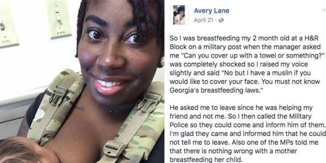 This Woman Had the Best Response to a Man Who Told Her to &quot;Cover Up&quot; While Breastfeeding