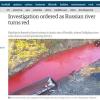 Russia, fiume siberiano diventa rosso sangue per inquinamento