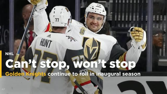 Golden Knights can’t stop, won’t stop