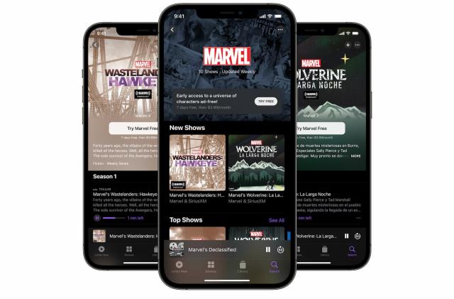 Marvel podcast channel on Apple Podcasts