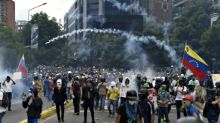 Los antimotines bloquean la marcha contra la Constituyente en Venezuela