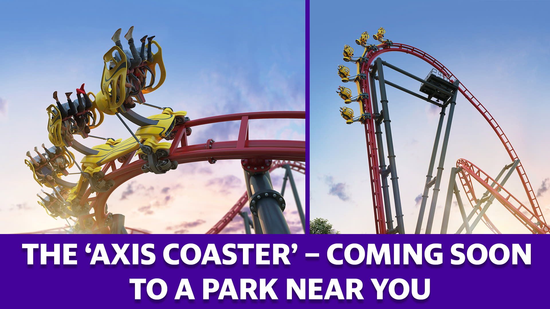 The Axis Coaster is a 360 degree roller coaster experience