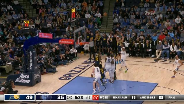 Chris Duarte with a 3-pointer vs the Memphis Grizzlies