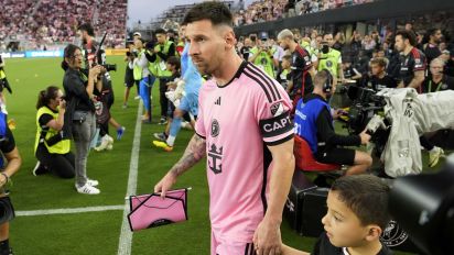 Associated Press - Inter Miami forward Lionel Messi walks onto the field before an MLS soccer match against D.C. United, Saturday, May 18, 2024, in Fort Lauderdale, Fla. (AP Photo/Lynne Sladky)