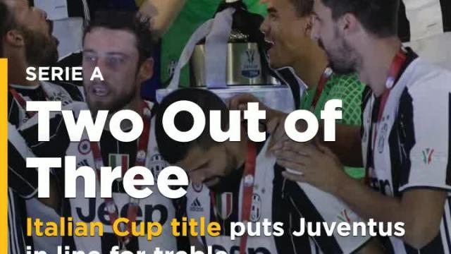 Italian Cup title puts Juventus in line for treble