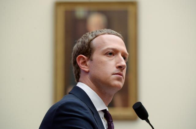 Facebook Chairman and CEO Mark Zuckerberg testifies at a House Financial Services Committee hearing in Washington, U.S., October 23, 2019. REUTERS/Erin Scott